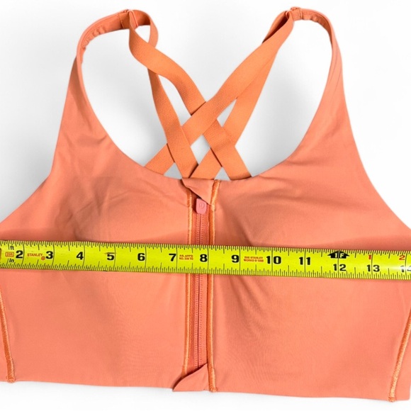 Lululemon Energy Bra High Support Zip Front Coral Kiss 34C NWOT - Picture 5 of 5